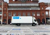 The Leyland DAF electric truck being trialled by the Blackpool Illuminations team