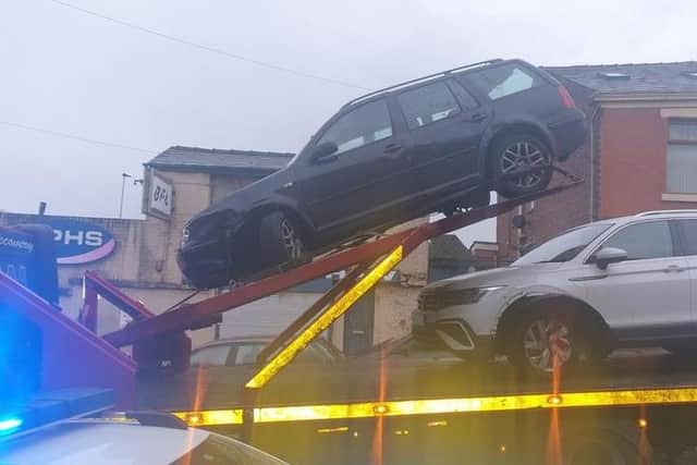 A driver admitted he was too young to drive following a crash in Barbara Castle Way, Blackburn (Credit: Lancashire Police)