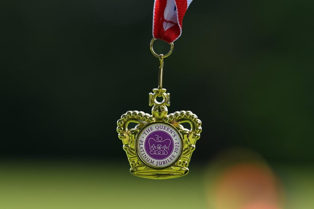 The medal that the children at Marathon Kids received following their run at Astley Park