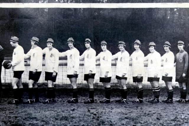 Dick, Kerr Ladies football team pictured here in the 1920s