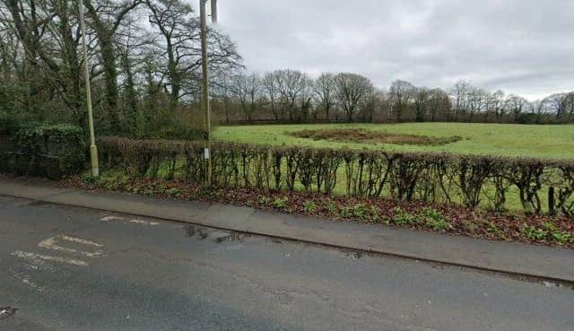 The location of Cottam Parkway's site entrance, off Lea Road