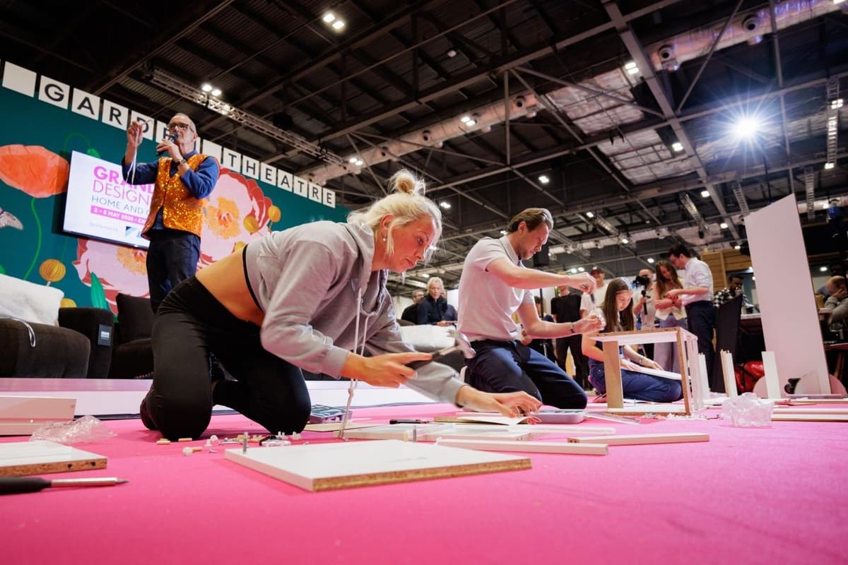 She's the flatpack world champion again after building a bedside table in ...