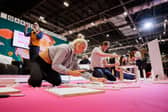 Hayley McAuley at work in the competition