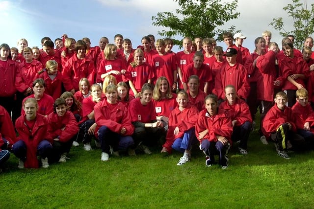Just some of the Lancashire squad attending the Millennium Youth Games Grand Final