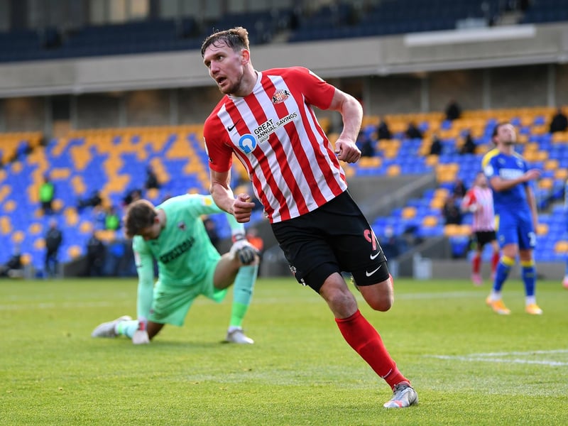 Wyke has been a free-scoring centre-forward at Carlisle, Bradford and now Sunderland, wreaking chaos which his physicality and strength in the air. He has plundered 30 goals for Sunderland this season, yet is waiting to be offered a new deal. Picture: Justin Setterfield/Getty Images