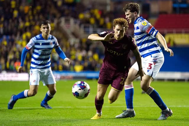 Norwich City's Josh Sargent in action in the midweek draw against Reading.