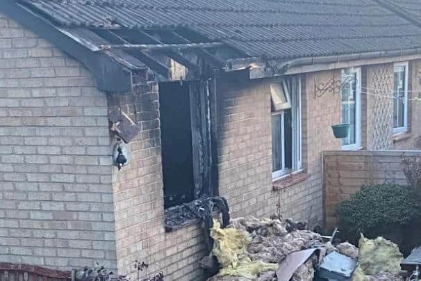 The pensioner's dog sadly died in the fire at his bungalow in Queenscourt Avenue, Penwortham on Thursday evening (August 17)