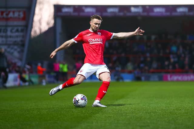 Gwion Edwards grabbed the winner (picture: Morecambe FC)