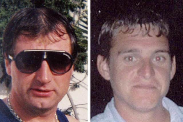 Colin Buckley, 49, of Carnforth, and Darren Burgess, 30, also of Carnforth. Photo: Handout/PA
