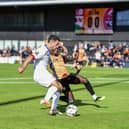 Goalmouth action as Fylde attack (photo: Steve Mclellan /@AFC FYLDE