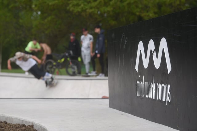 The new skate park in Stanley Park has been designed and built by a team of specialists from Mind Work Ramps based in Latvia who are also skaters and BMX riders in their spare time.