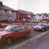 Heavy traffic on Garstang Road, heading towards the Black Bull Lane junction and further afield into Preston. The cause of this particular headache was the introduction of measures along the A6 meant to improve safety and ease congestion in 1994