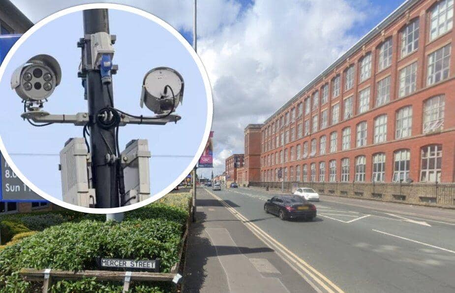 This city-bound stretch of New Hall Lane will soon be watched over by bus lane cameras (image: Google)