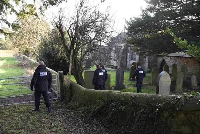 Police searching a church graveyard in St Michael's as part of the search for missing mum-of-two Nicola Bulley. The 45-year-old was last seen on Friday close to the river Wyre