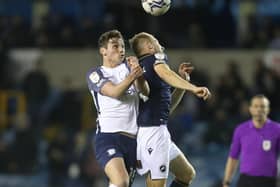 Preston North End midfielder Ryan Ledson in action against Millwall at The Den in February