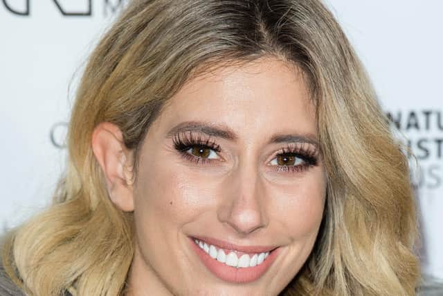 Stacey Solomon beaming for the camera (photo: Getty Images)