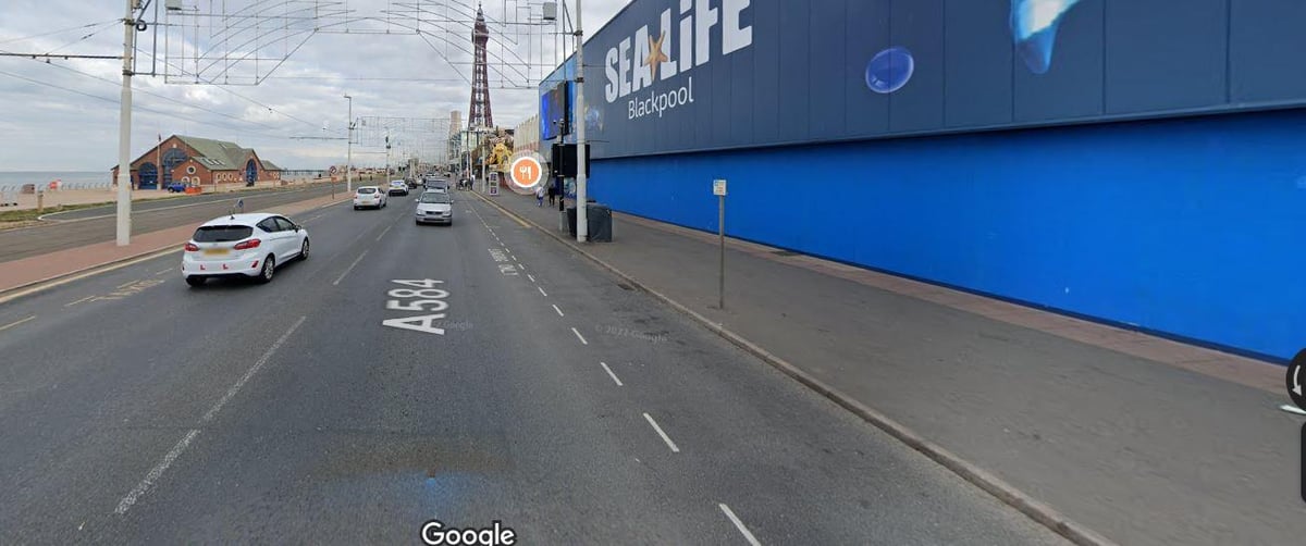 Three men arrested after man in his 30s dies after being thrown from moving taxi on Blackpool seafront