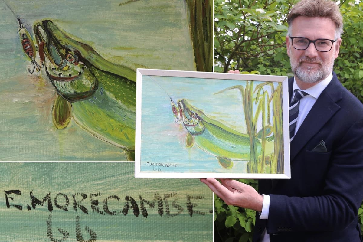 Eric More Rare portrait by comedy legend Eric Morecambe comes to light after 60 years