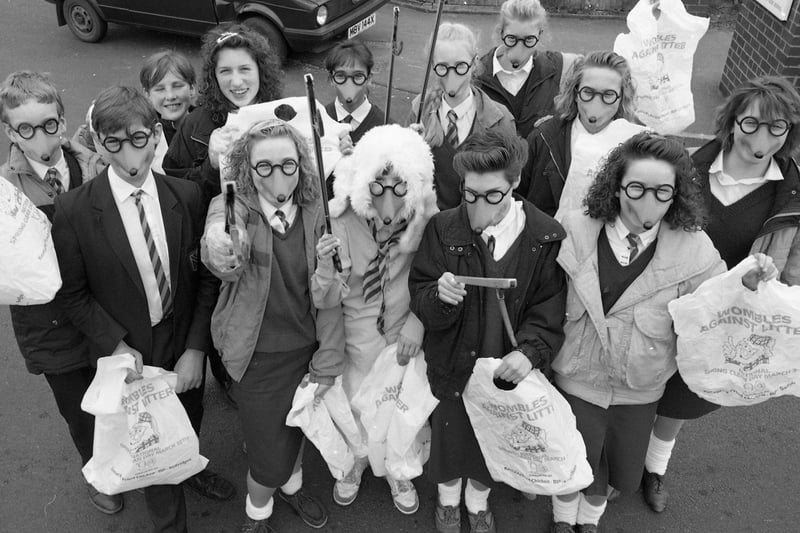 Wombles came out in force all over Lancashire for National Spring Clean Day. And the pupils from Broughton High School certainly turned out in style to brighten up Broughton.