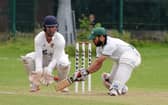 Sajid Patel batting