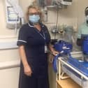 RPH Children’s Ward sister Sarah Gradwell (right) and healthcare assistant Dina Seedier with the ward’s new CuddleCot