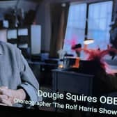 Dougie Squires talking on Rolf Harris: Hiding In Plain Sight. Courtesy of ITV X