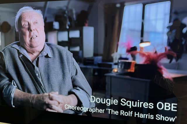 Dougie Squires talking on Rolf Harris: Hiding In Plain Sight. Courtesy of ITV X
