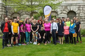 Members of the parkrun community with PM Rishi Sunak