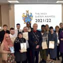 Winners all - High Sheriff Edwin Booth  pictured with winners of the High Sheriff Community Awards 2021/22