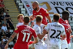 Morecambe have a poor record against MK Dons to try and overturn this weekend Picture: Michael Williamson