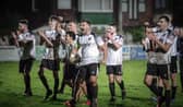 Bamber Bridge celebrate victory over Lancaster City (photo: Ruth Hornby)