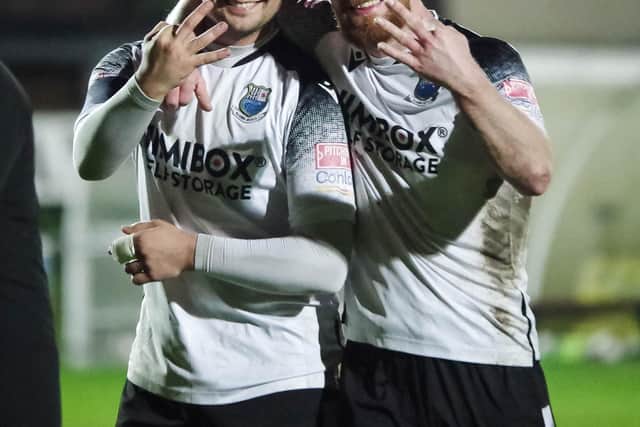 Macauley Wilson and Adam Dodd helped Brig to a 3-1 win over Southport (photo: Ruth Hornby)