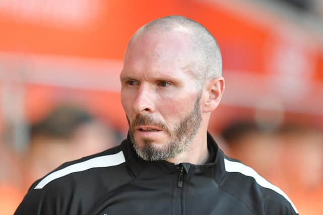 Blackpool's Manager Michael Appleton

The Carabao Cup First Round - Blackpool v Barrow - Tuesday 9th August 2022 - Bloomfield Road - Blackpool