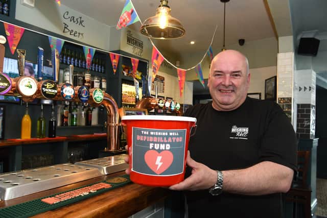 Photo Neil Cross; Daz Brewer at the Wishing Well pub in Lostock Hall.