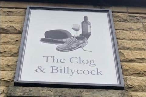 The Clog and Billycock sign harks back to years between the wars.