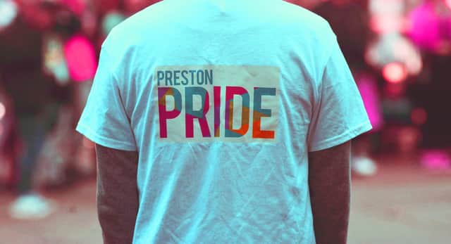Entertainment and stalls at the 10th annual Preston Pride, held at Flag Market, Preston.