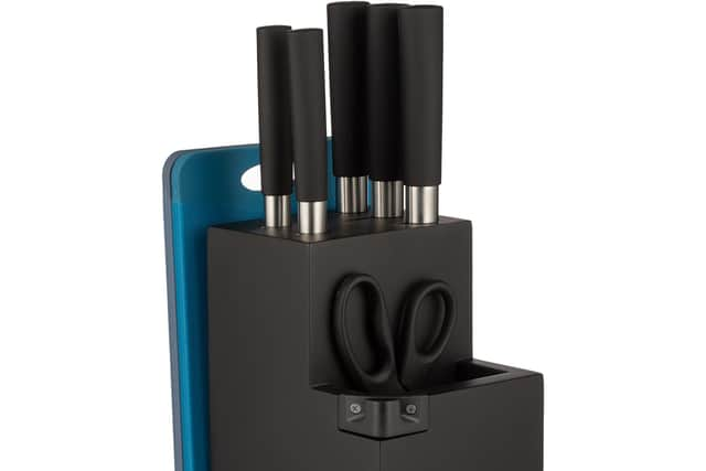 Viners 9pc Knife Block Set and Sharpener.