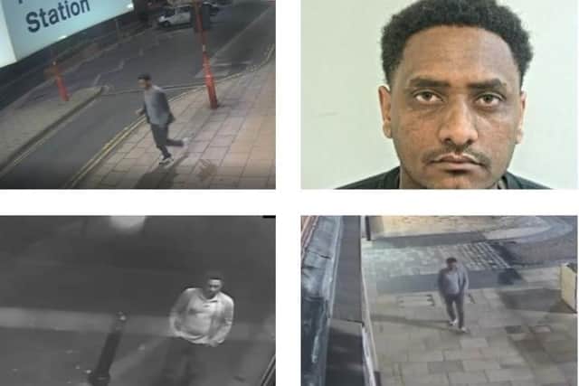Chilling footage shows rapist Amanuel Tsegay prowling for victims across Preston city centre before raping a teenager near the Guild Hall and sexually assaulting another woman on the same night