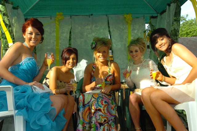At the Our Lady's High School 2010 prom at Bartle Hall, is (from left) Kirsty Wallace, Amy Jackson, Lucy Salisbury, Emma Berry and Natash McFayden