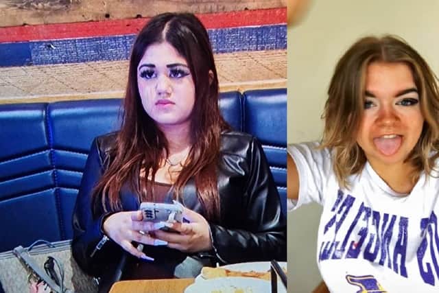 Police have revealed 14-year-old Marley (left) and 16-year-old Destiny (right) who were missing from Wyre since Friday evening have been found