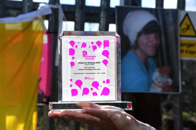 She was awarded a Parliament Award for campaigning on behalf of her late son Dylan