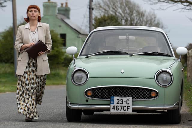 MyAnna Buring plays right-wing commentator Melinda Ricci in the new series of ITV's Unforgotten (Picture: ITV)