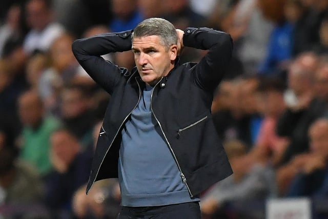 Ryan Lowe reacts during PNE's 0-0 draw with Rotherham United at Deepdale, making it just one goal four league games but no goals conceded.