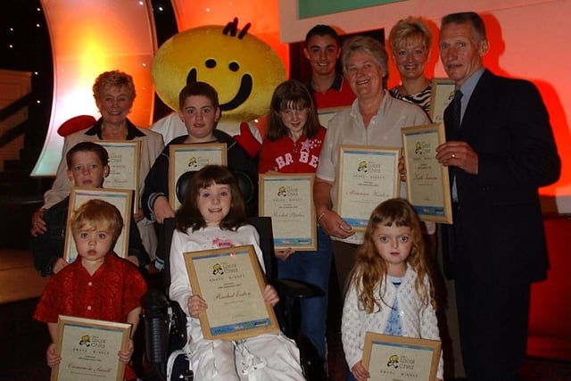 All the award winners at the Help a Local Child Awards held at the Park Hall Hotel at Charnock Richard
