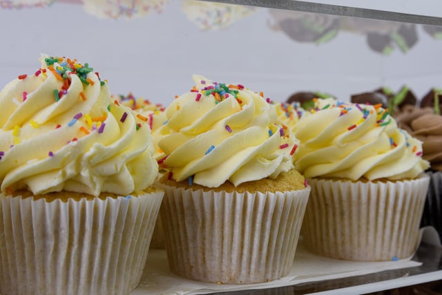 Vanilla is just one of the scrumptious flavours of cupcakes on sale this week. Photo: Kelvin Stuttard