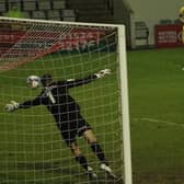 Carlos Mendes Gomes scored Morecambe's goal when they last hosted Walsall in January 2019 Picture: Michael Williamson