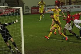 Carlos Mendes Gomes scored Morecambe's goal when they last hosted Walsall in January 2019 Picture: Michael Williamson