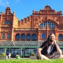 Festival founder Matt Panesh outside the Winter Gardens, one of two venues for Morecambe Poetry Festival 2023.