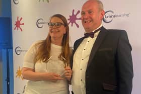 Louisa Scanlan of Collaborate Business Solutions, who won the Practitioner Award 2022 at the global Lumina Learning Excellence Awards