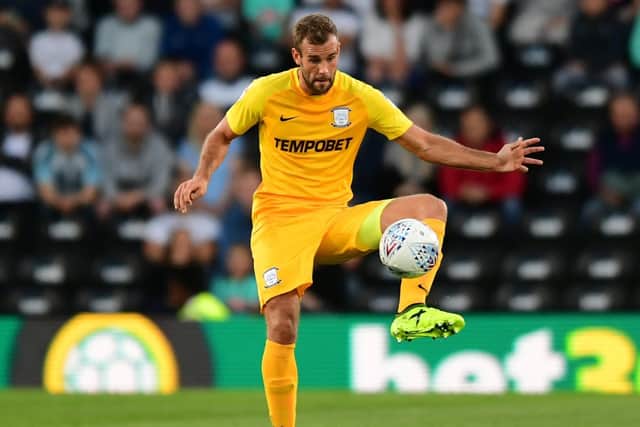 Tommy Spurr in action for PNE
